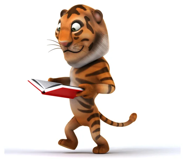 Zabawny Tygrys z książki — Zdjęcie stockowe