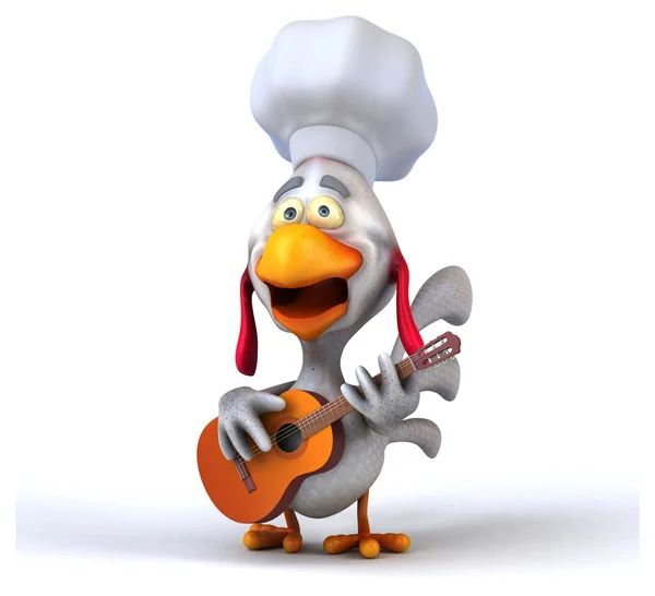 Divertente cartone animato pollo — Foto Stock