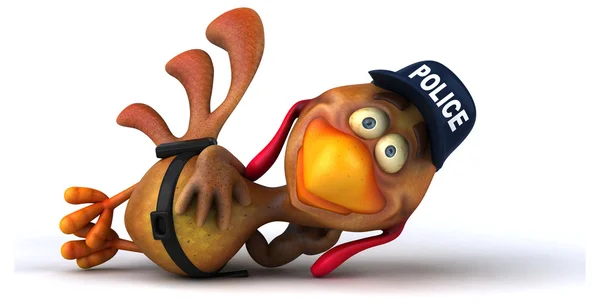 Fun cartoon chicken — Stock Photo, Image