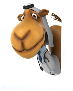 Eğlenceli çizgi film deve