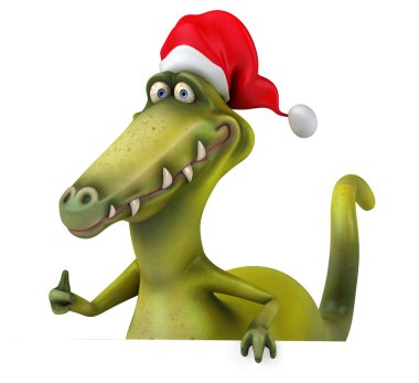 Komik karikatür dinozor.