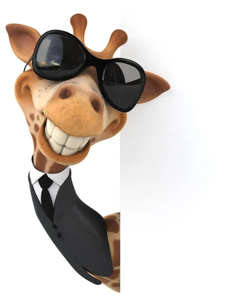 Funny cartoon giraffe — Stock Photo, Image