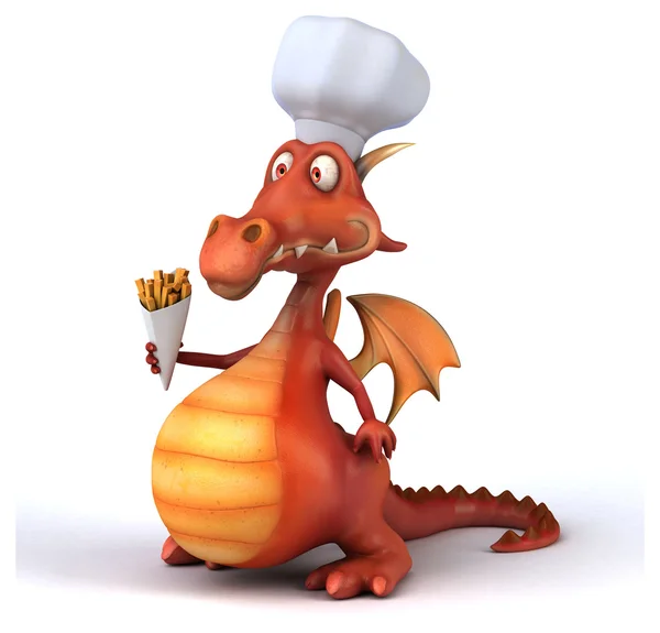 Fun cartoon dragon — Stock Photo, Image