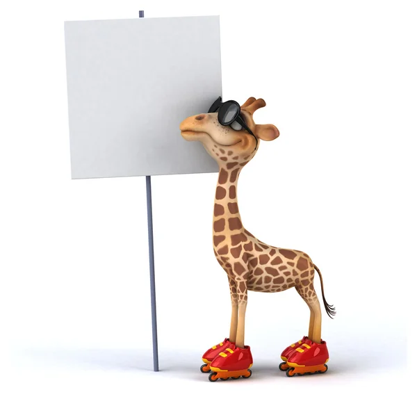 Lustige Cartoon-Giraffe — Stockfoto