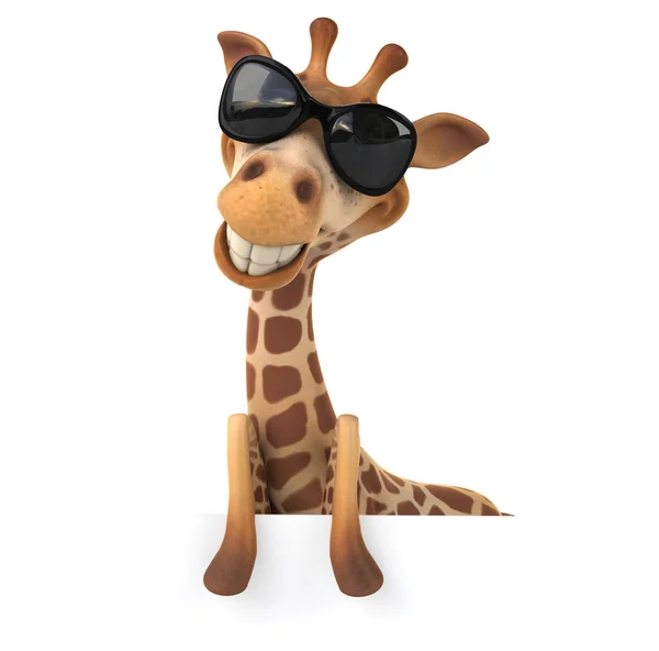 Divertente cartone animato Giraffa — Foto Stock