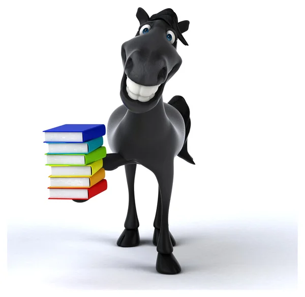 Fun cartoon horse — Stock Photo, Image