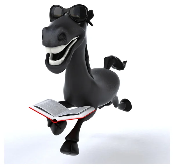 Fun cartoon horse — Stock Photo, Image