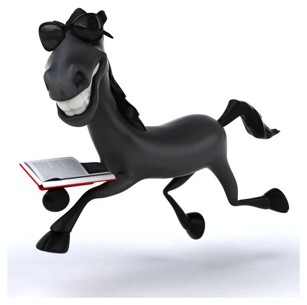 Leuke cartoon paard — Stockfoto