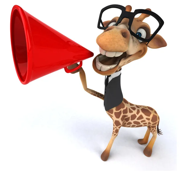 Lustige Cartoon-Giraffe — Stockfoto