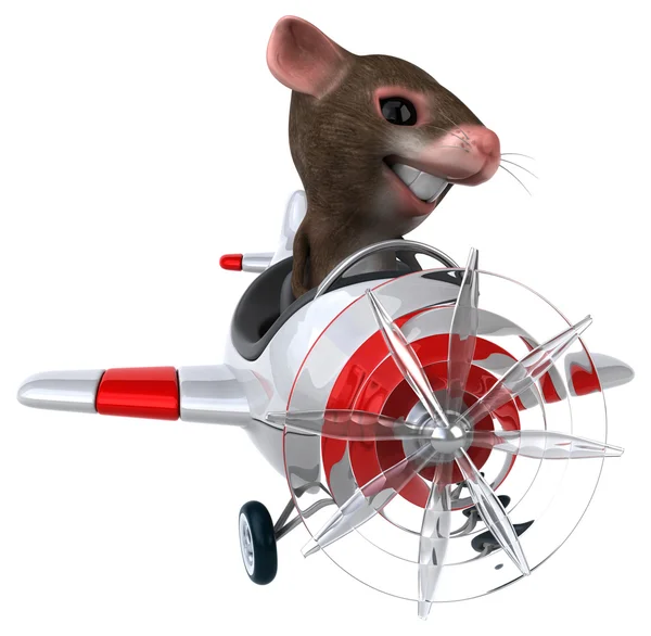 Vtipné kreslené myš — Stock fotografie