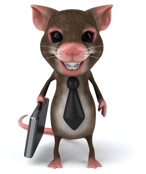 Divertente cartone animato mouse — Foto Stock