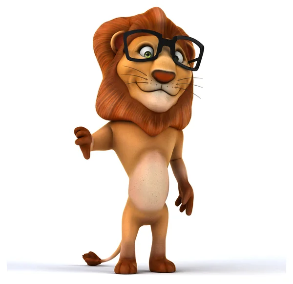 Fun cartoon lion — Stock Photo, Image