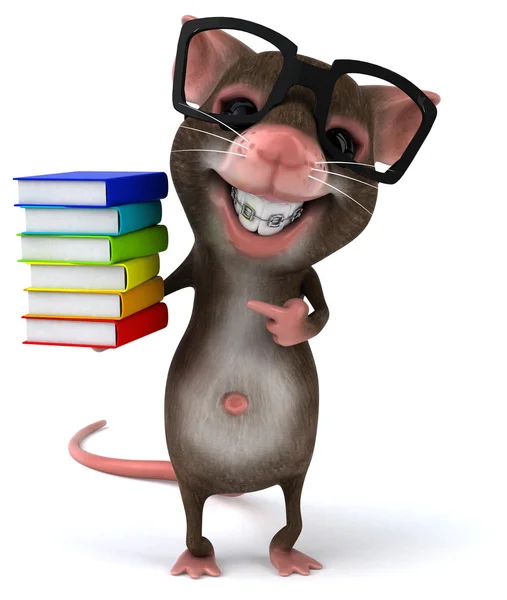 Vtipné kreslené myš — Stock fotografie