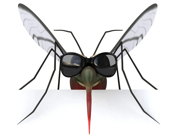 Divertido mosquito de dibujos animados — Foto de Stock