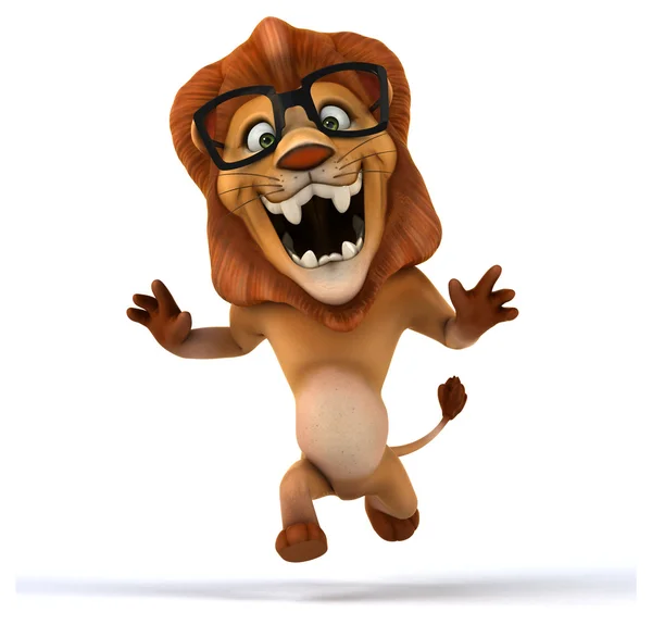 Fun cartoon lion — Stock Photo, Image