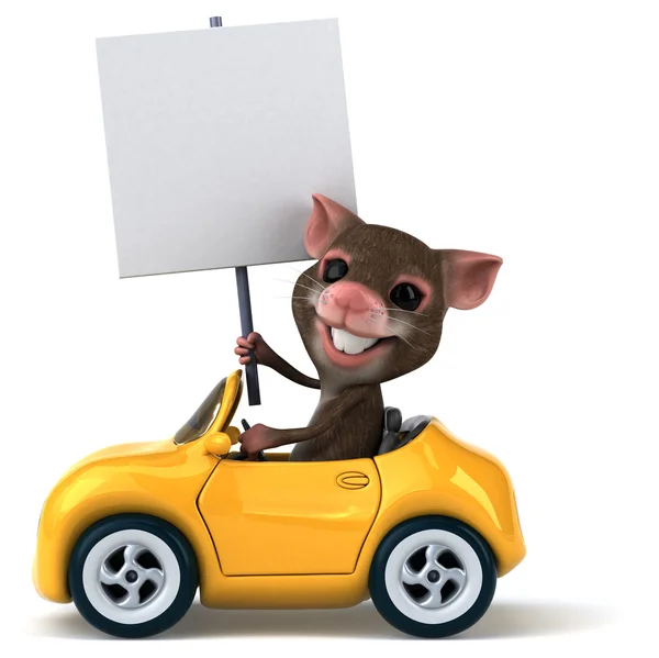 Divertente cartone animato mouse — Foto Stock