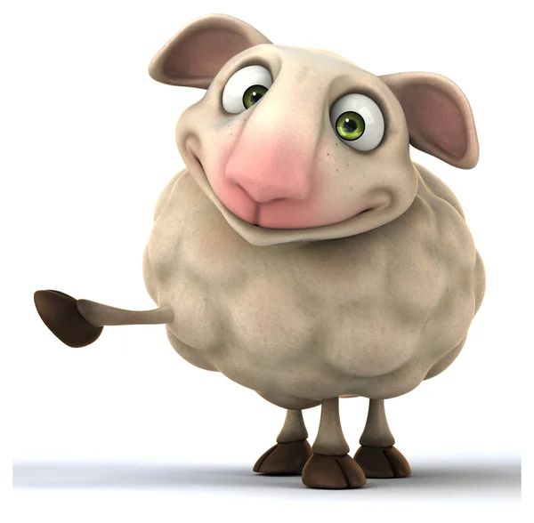Fun cartoon sheep — Stock Photo, Image