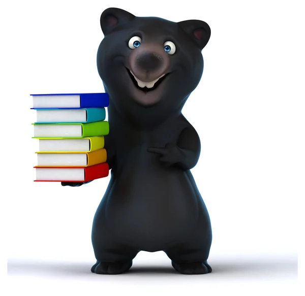Zabawna kreskówka niedźwiedź — Zdjęcie stockowe