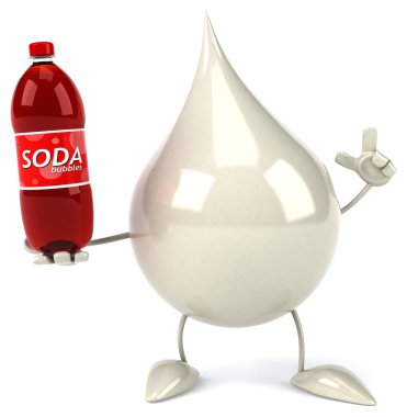 Eğlenceli çizgi film süt damla