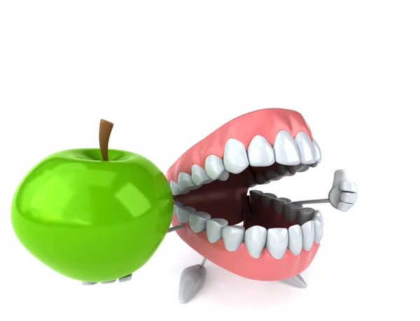 Zabawne kreskówki zębów — Zdjęcie stockowe