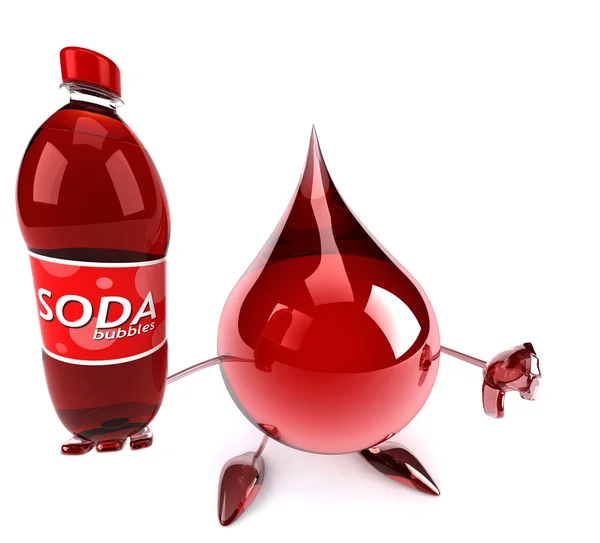 Gota de sangre roja — Foto de Stock