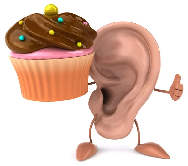 Zábavné kreslené ucho — Stock fotografie