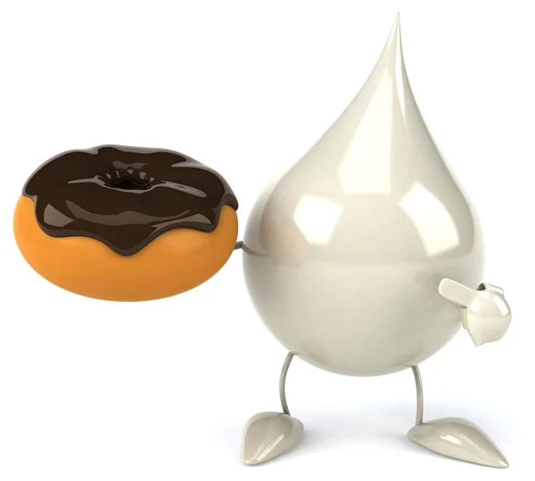 Забавный мультфильм "Капля молока" — стоковое фото