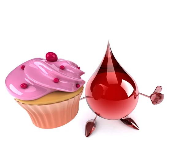 Red Blood Drop — Stock Photo, Image