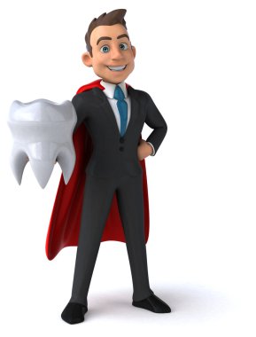 Eğlenceli çizgi film süper iş adamı