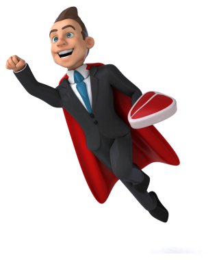 Eğlenceli karikatür işadamı