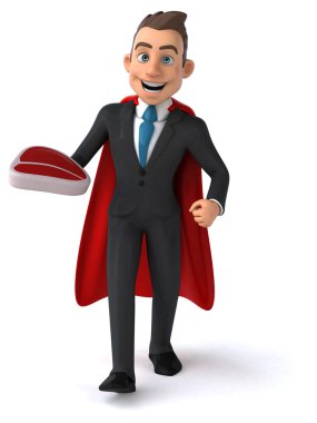 Eğlenceli karikatür işadamı