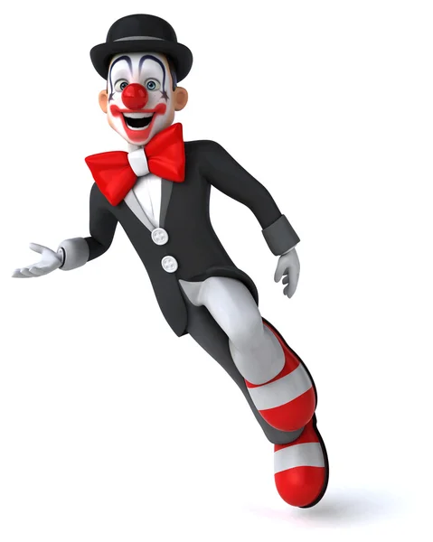 Divertente clown cartone animato — Foto Stock