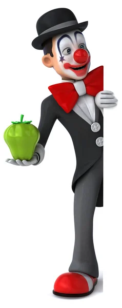 Spaß Cartoon Clown — Stockfoto