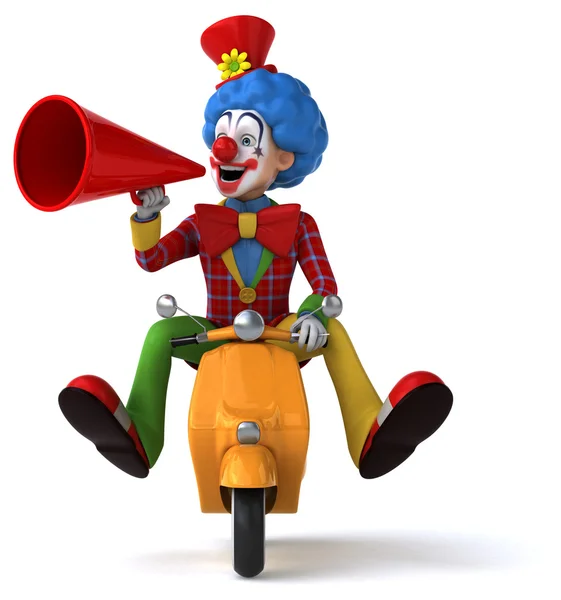 Leuke cartoon clown — Stockfoto