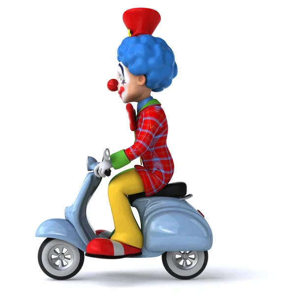 Leuke cartoon clown — Stockfoto