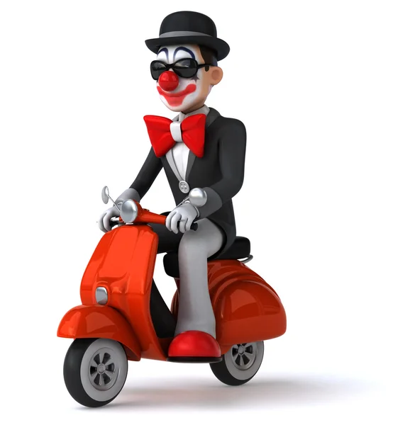 Leuke cartoon clown — Stockfoto