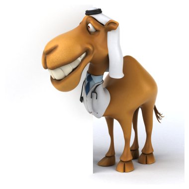 Eğlenceli çizgi film deve