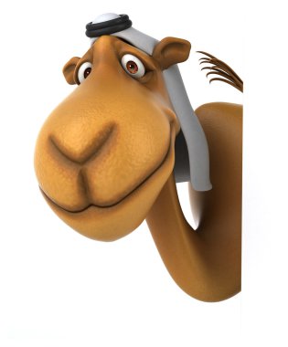 Eğlenceli çizgi film deve