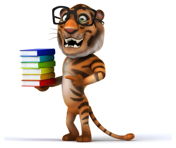 Rolig tecknad tiger — Stockfoto