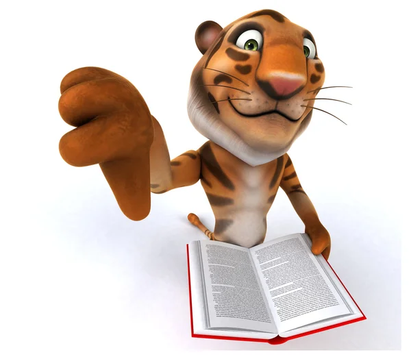 Funny cartoon tiger — Stock Photo, Image