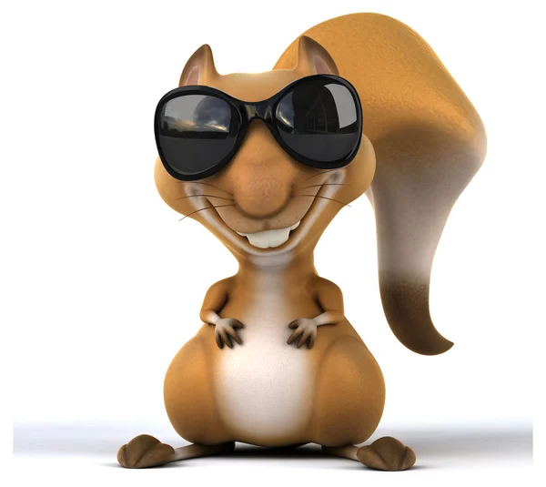 Fun cartoon squirrel — Stock Photo, Image