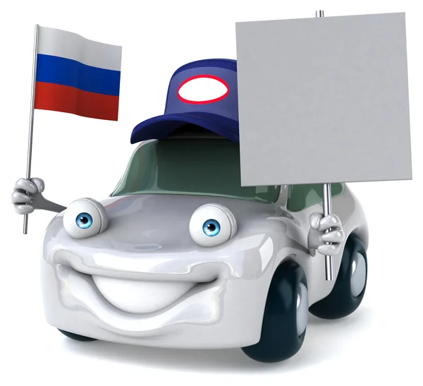 Divertido coche de dibujos animados — Foto de Stock