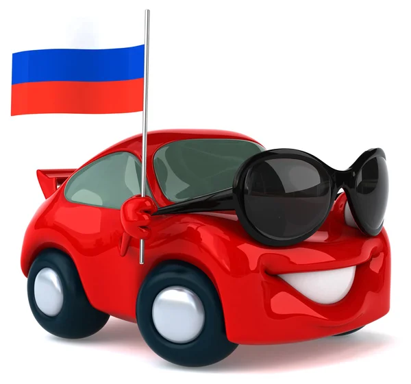 Fun cartoon car — Stock Photo, Image