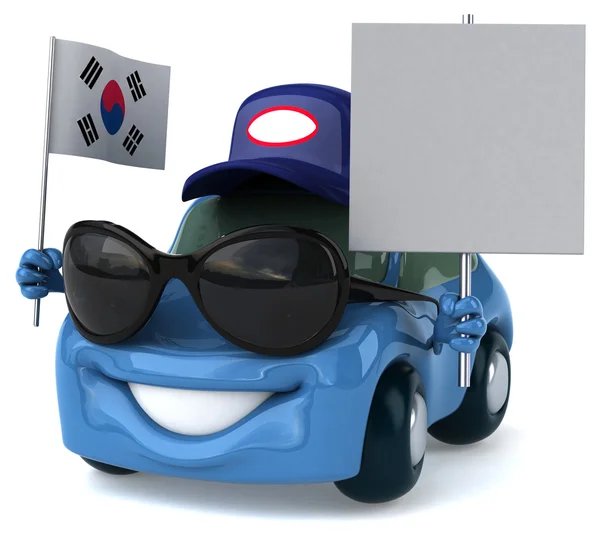 Fun cartoon car — Stock Photo, Image