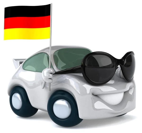 Spaß Cartoon Auto — Stockfoto