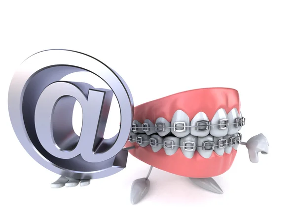 Fun cartoon teeth — Stock Photo, Image