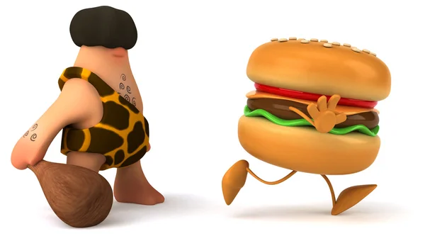 Fun cartoon caveman — Stock Image Fun cartoon caveman Royalty Free Stock Images