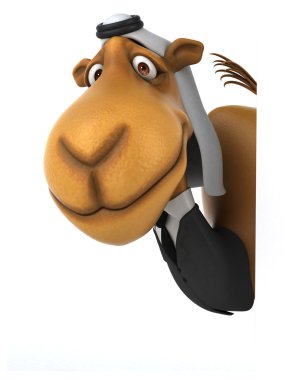 Beyaz eğlenceli deveye