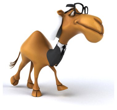 Beyaz eğlenceli deveye