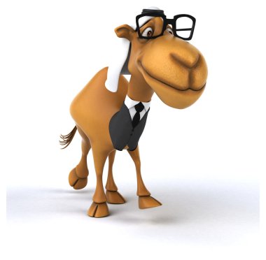 Beyaz eğlenceli deveye